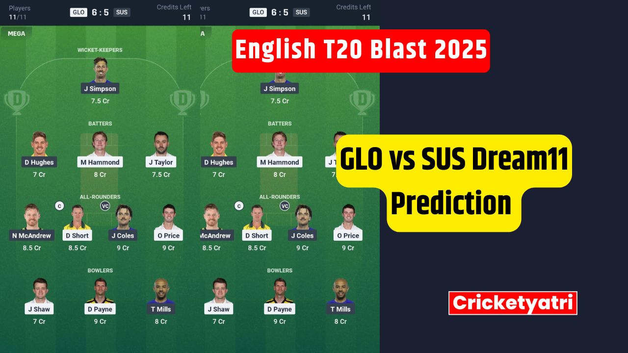 GLO vs SUS Dream11