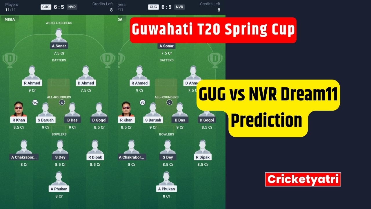 GUG vs NVR Dream11