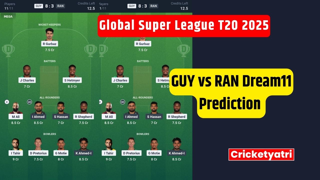 GUY vs RAN Dream11