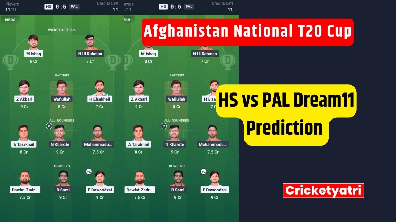 HS vs PAL Dream11