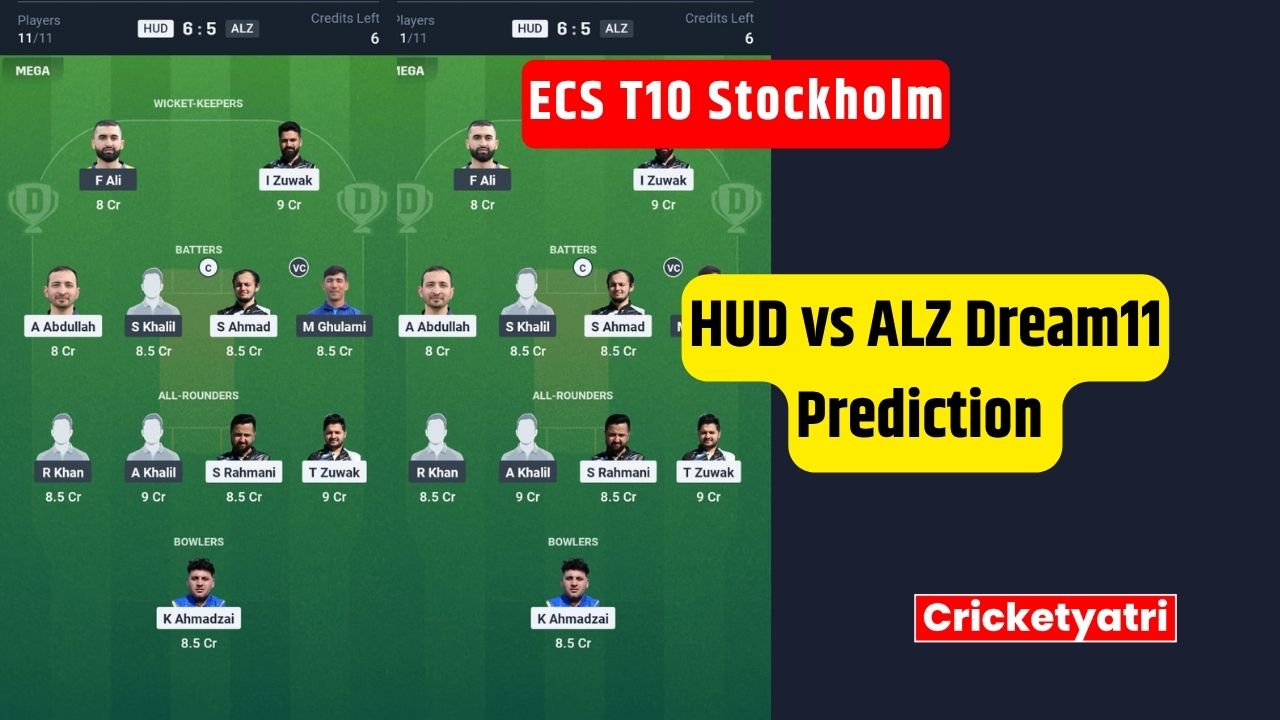 HUD vs ALZ Dream11