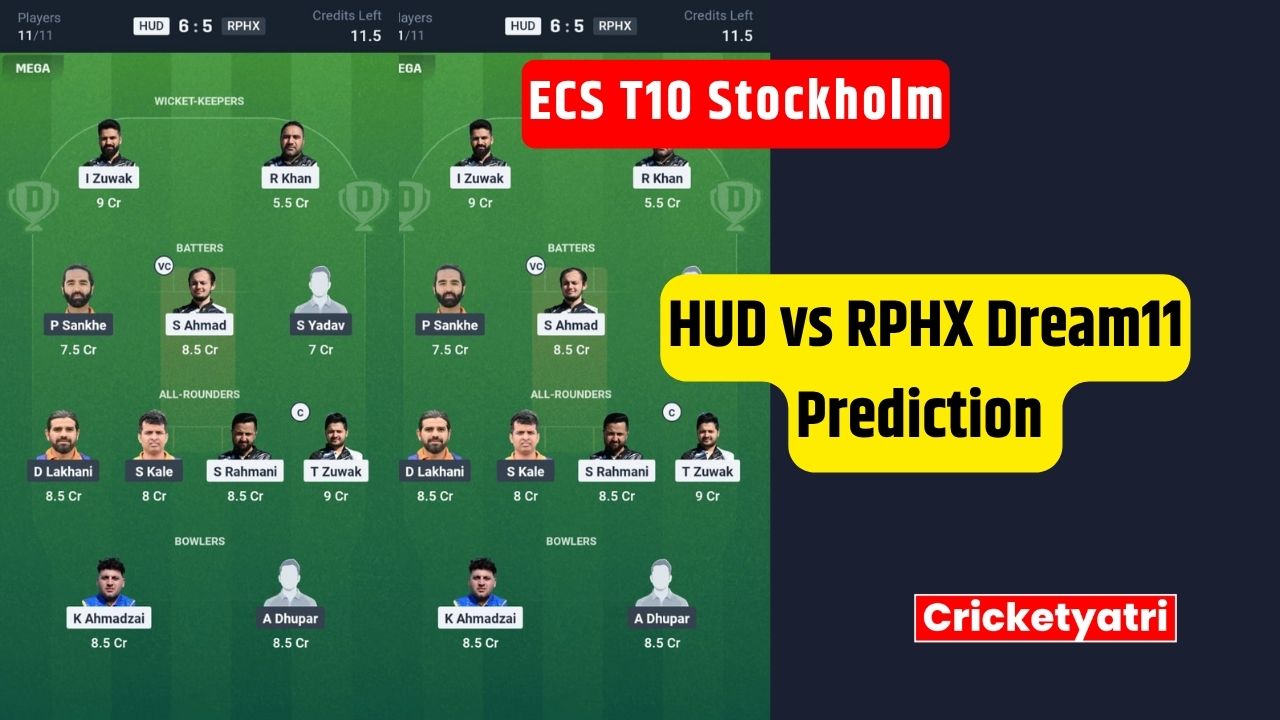 HUD vs RPHX Dream11