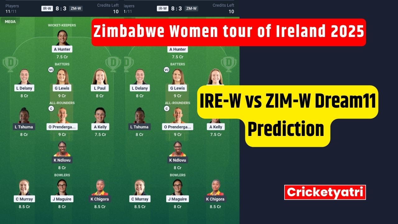 IRE-W vs ZIM-W Dream11
