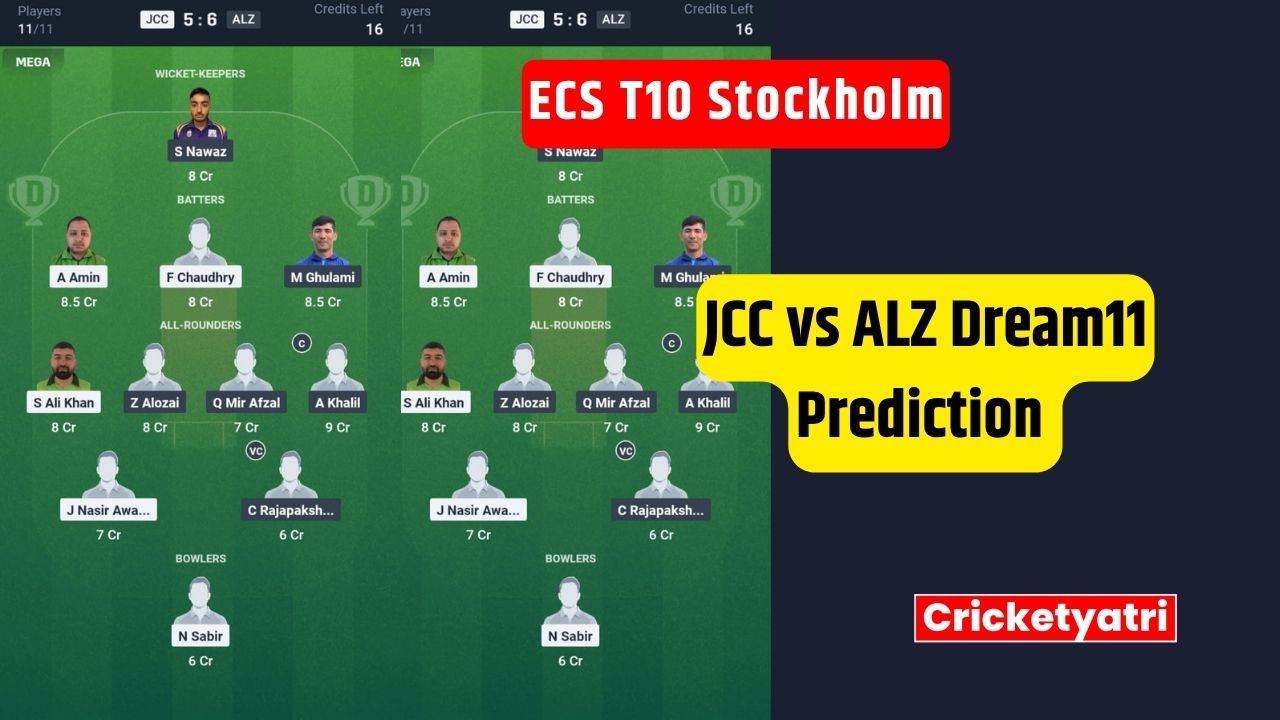 JCC vs ALZ Dream11