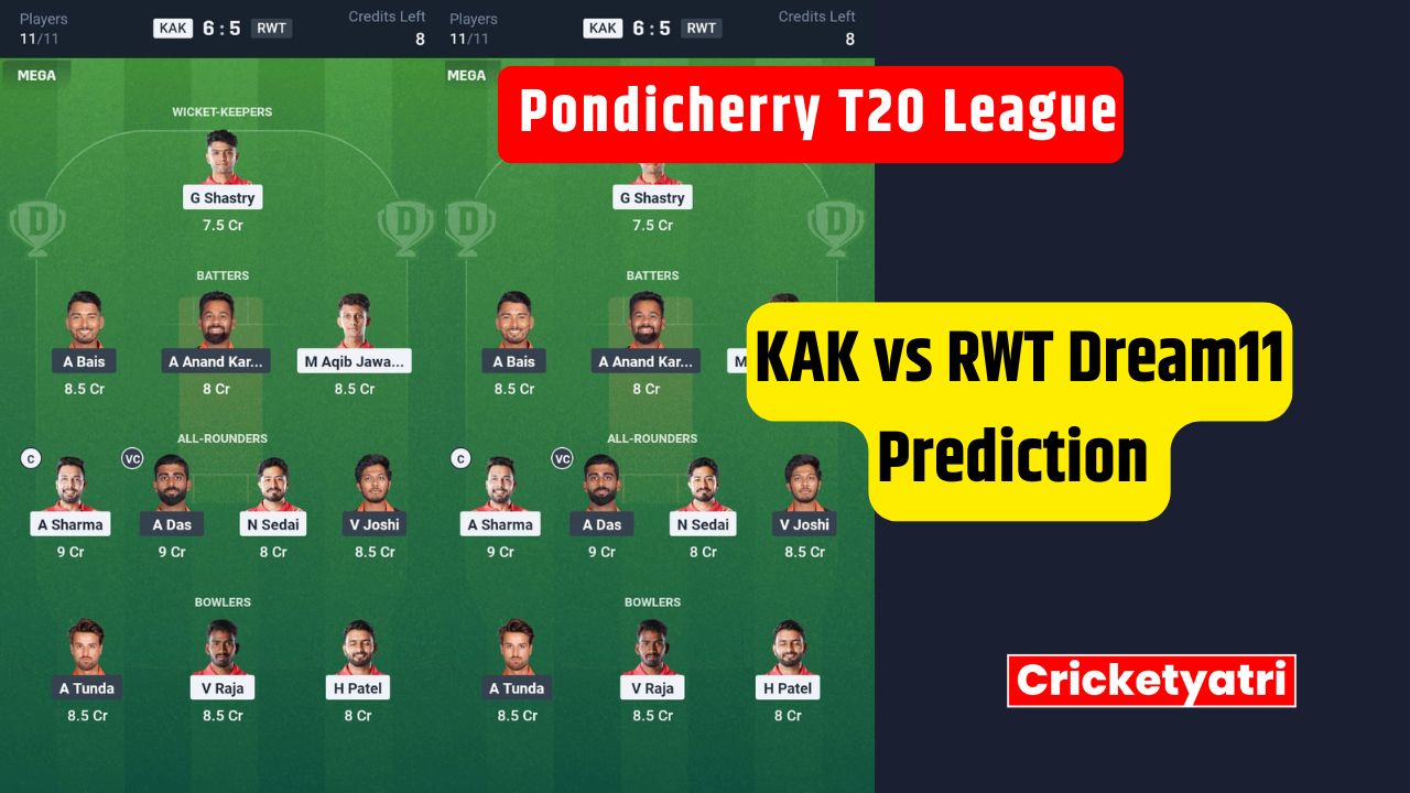 KAK vs RWT Dream11