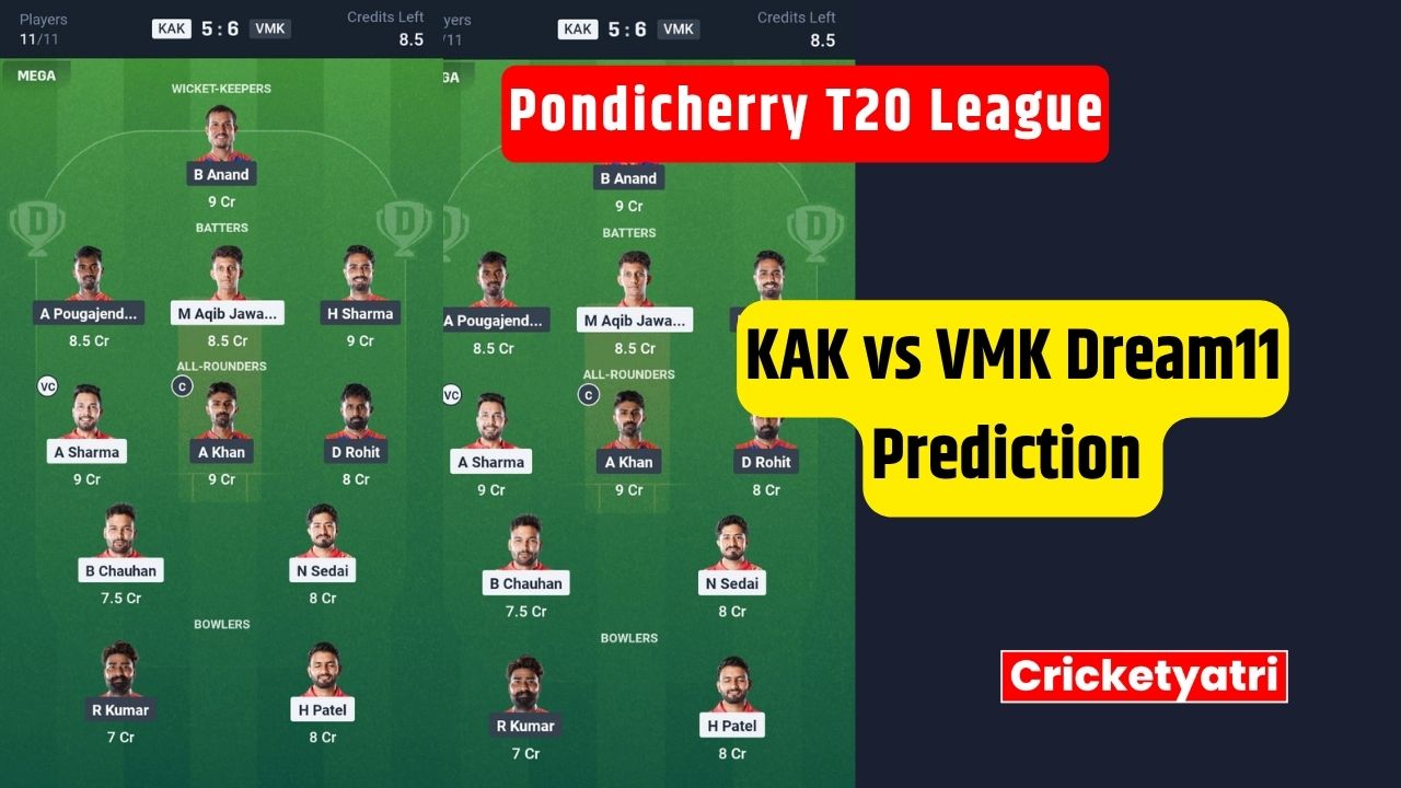KAK vs VMK Dream11