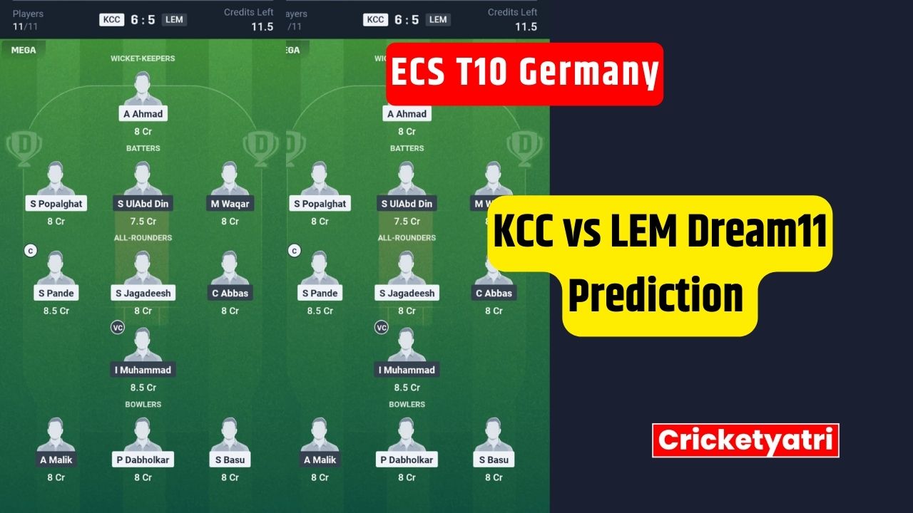 KCC vs LEM Dream11