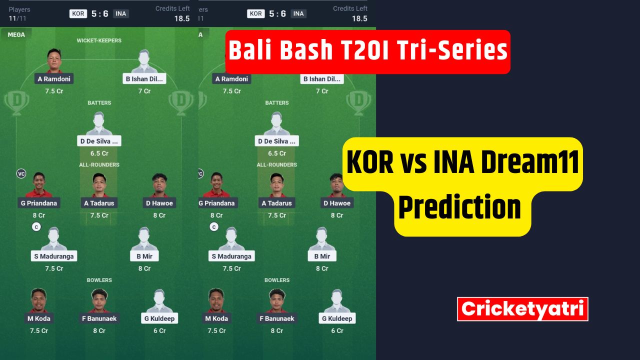 KOR vs INA Dream11