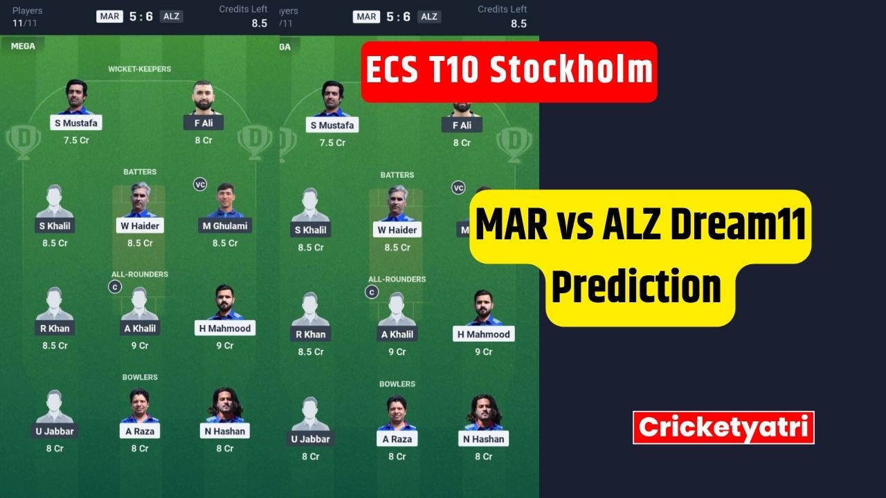 MAR vs ALZ Dream11