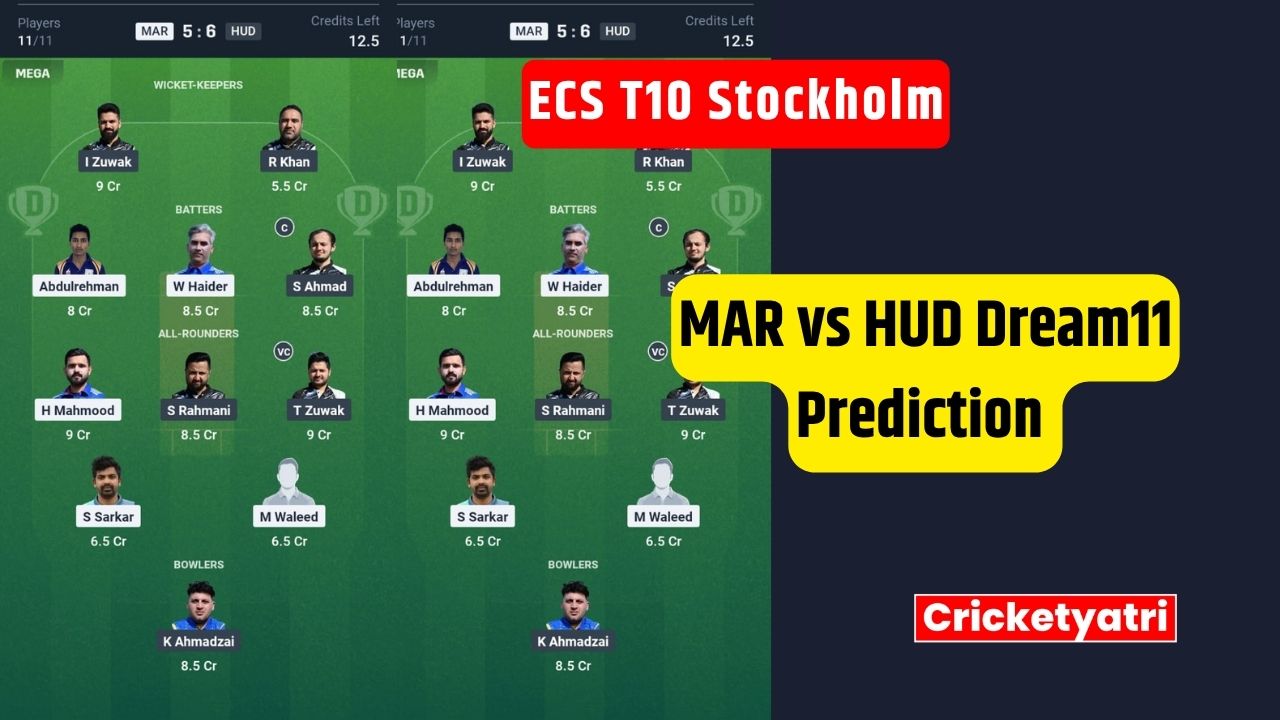 MAR vs HUD Dream11
