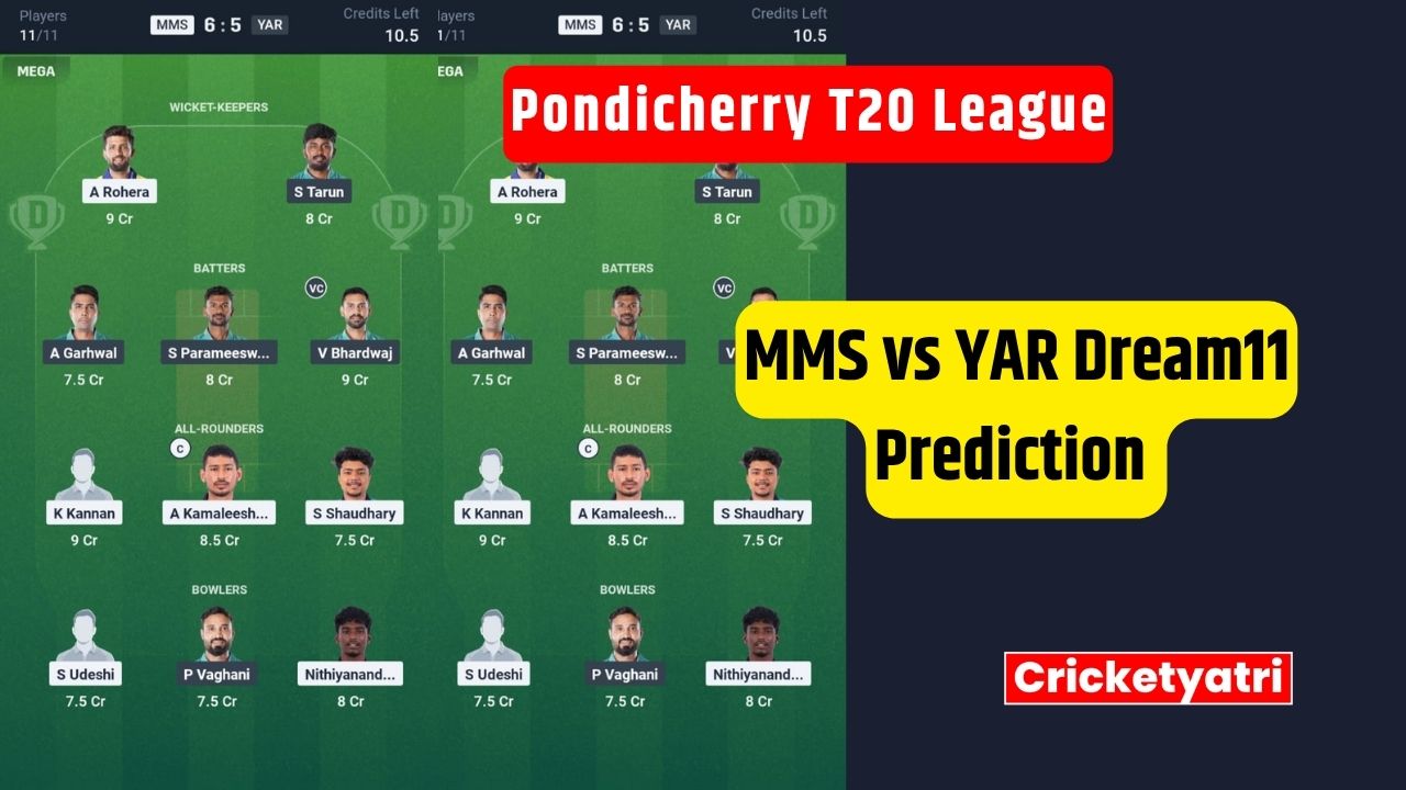 MMS vs YAR Dream11