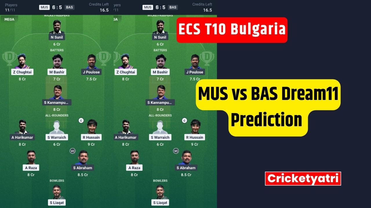 MUS vs BAS Dream11