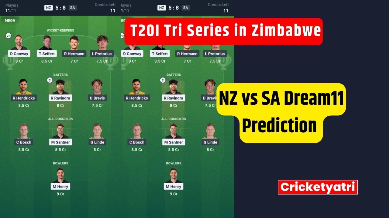 NZ vs SA Dream11