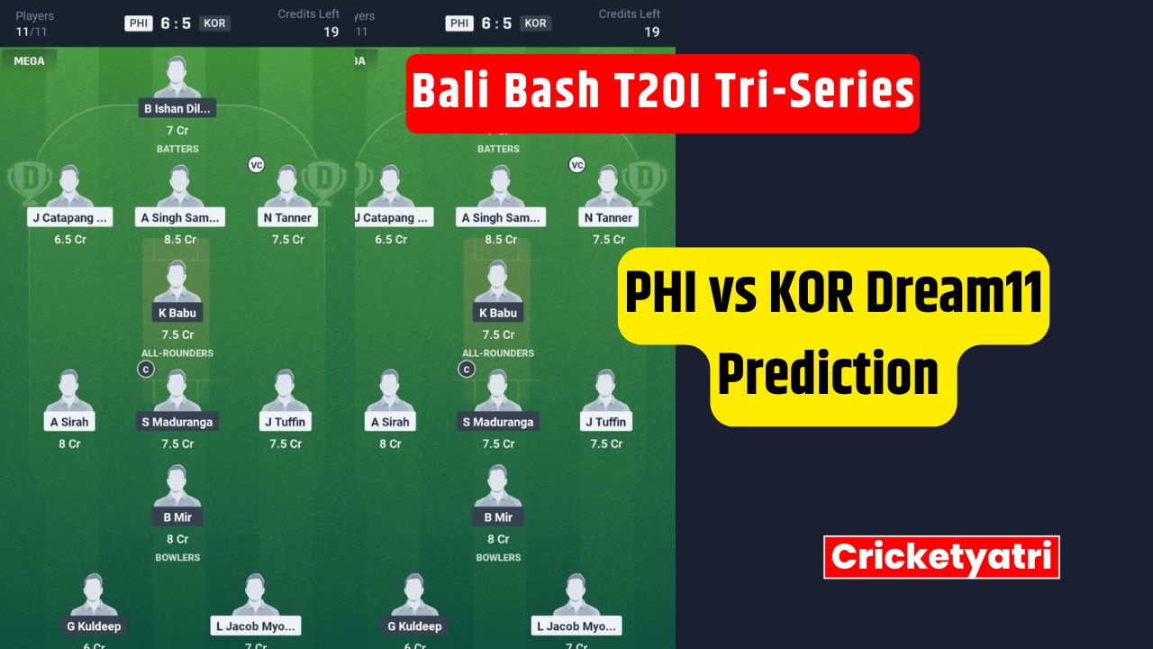 PHI vs KOR Dream11
