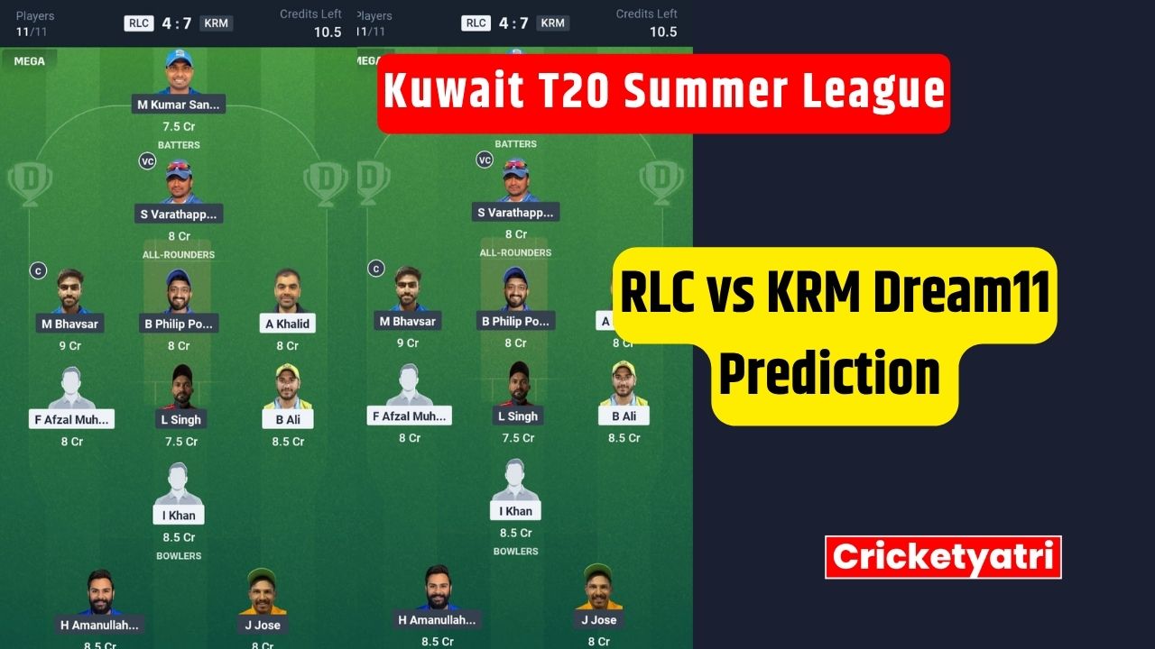 RLC vs KRM Dream11