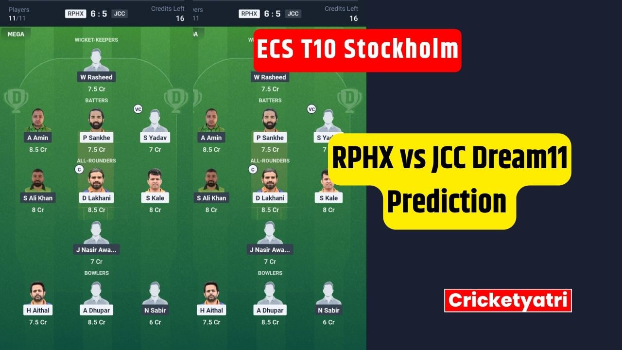 RPHX vs JCC Dream11