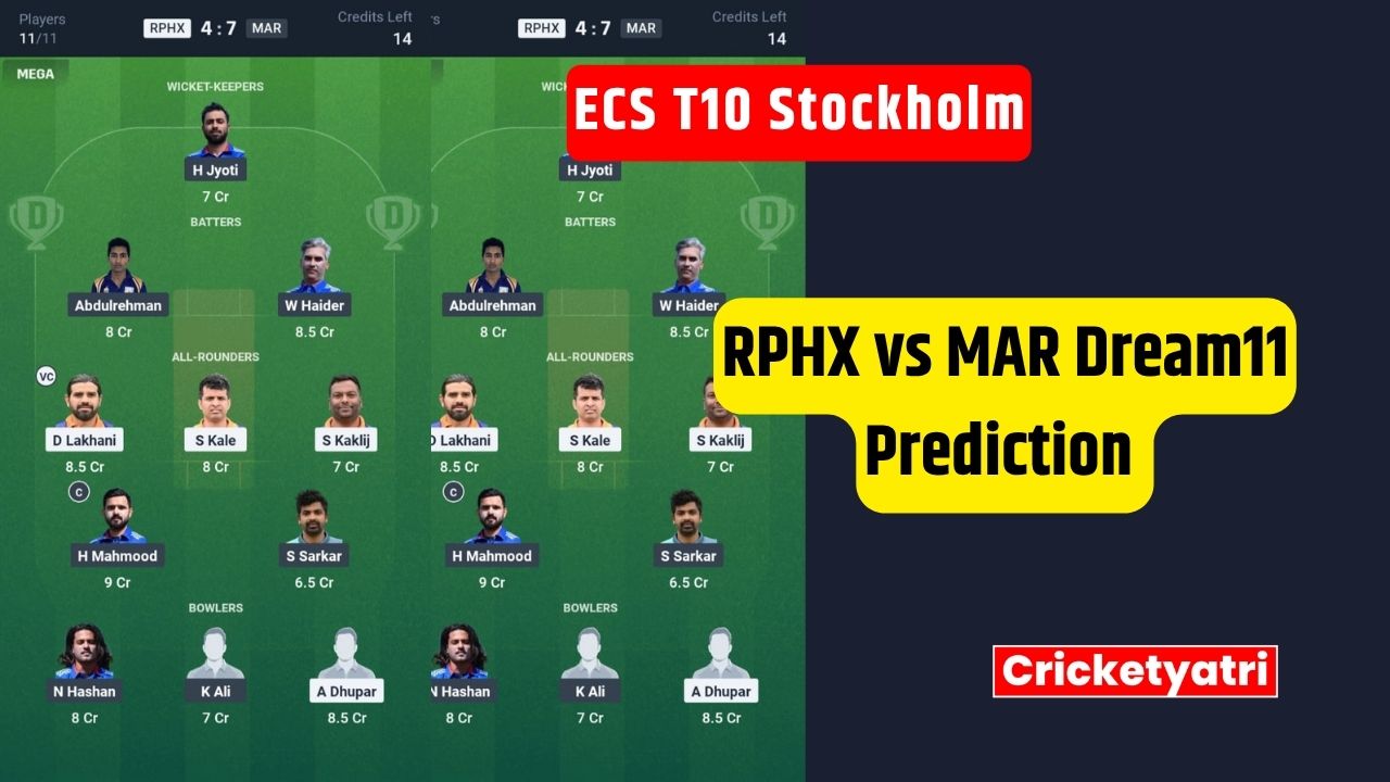 RPHX vs MAR Dream11