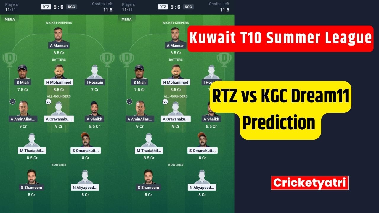 RTZ vs KGC Dream11