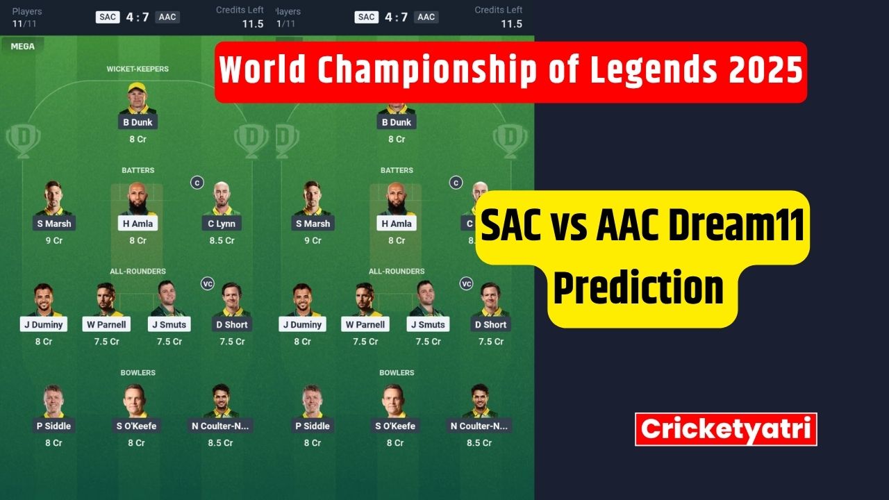 SAC vs AAC Dream11