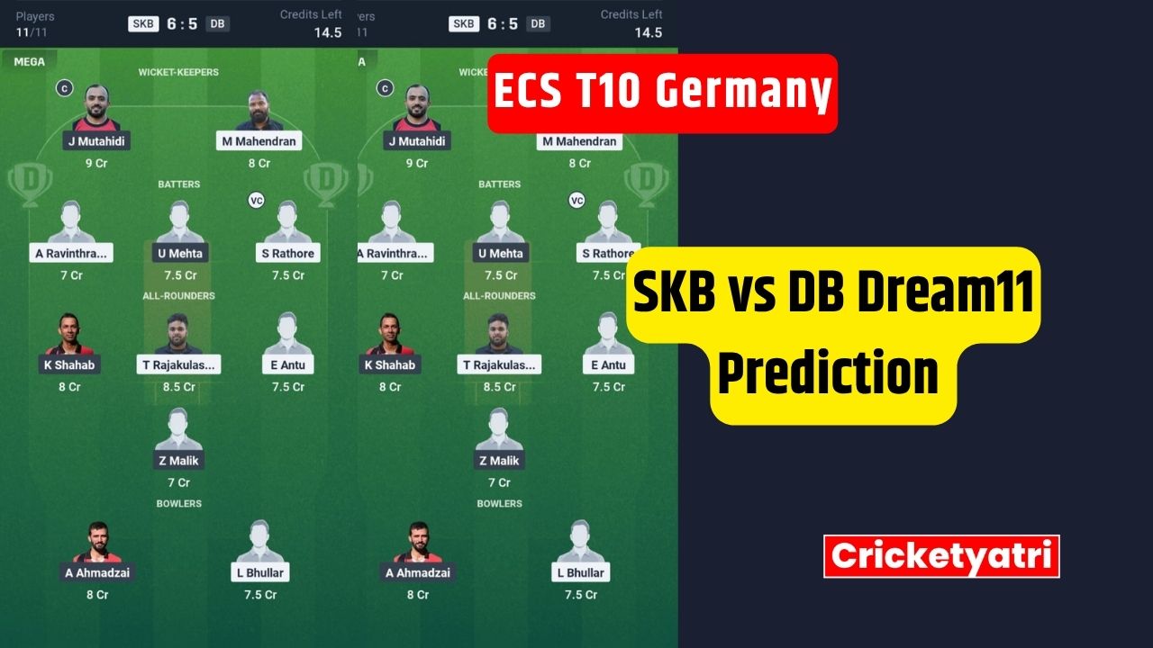 SKB vs DB Dream11