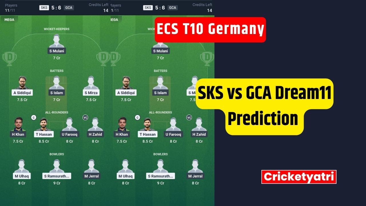 SKS vs GCA Dream11
