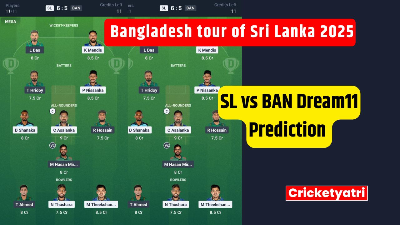 SL vs BAN Dream11