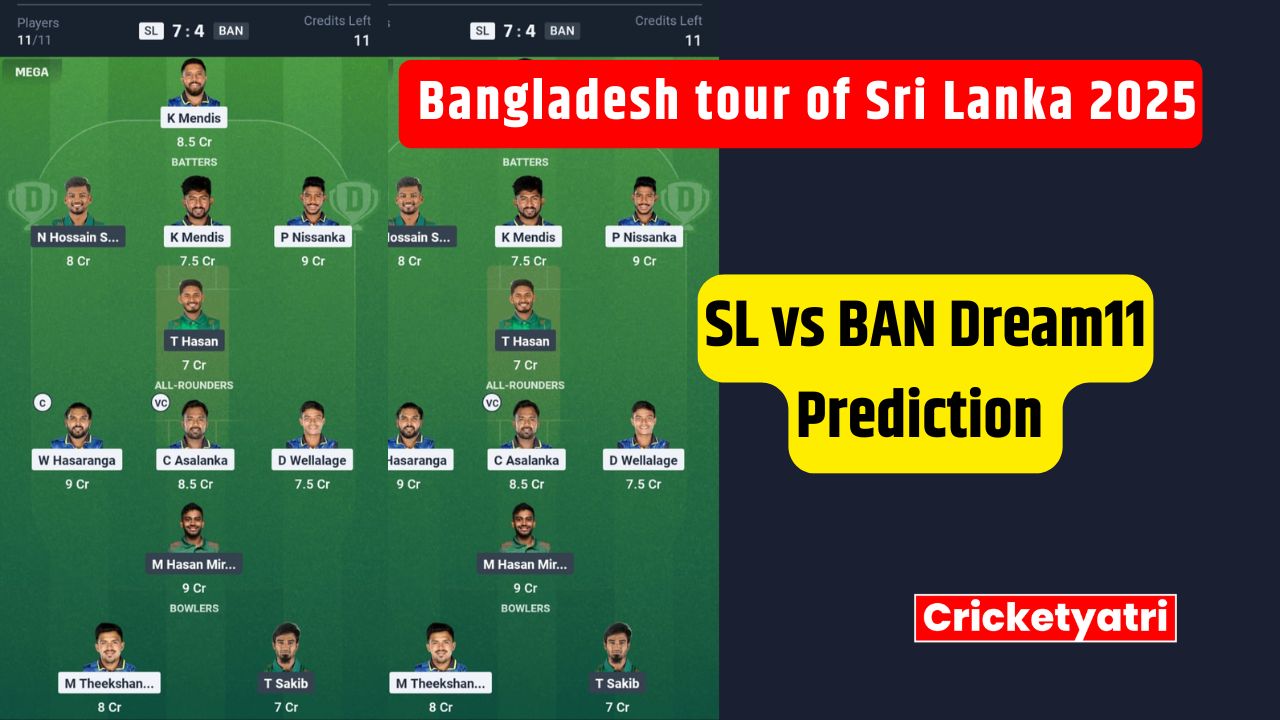 SL vs BAN Dream11