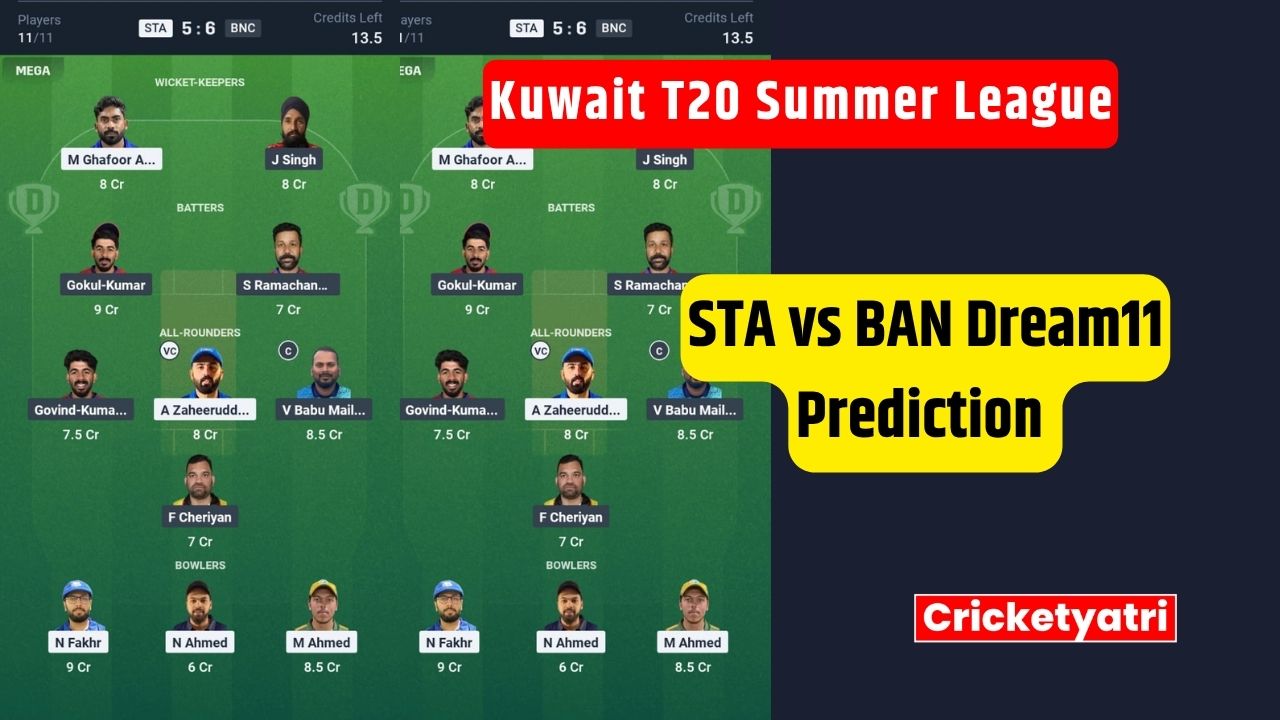 STA vs BAN Dream11