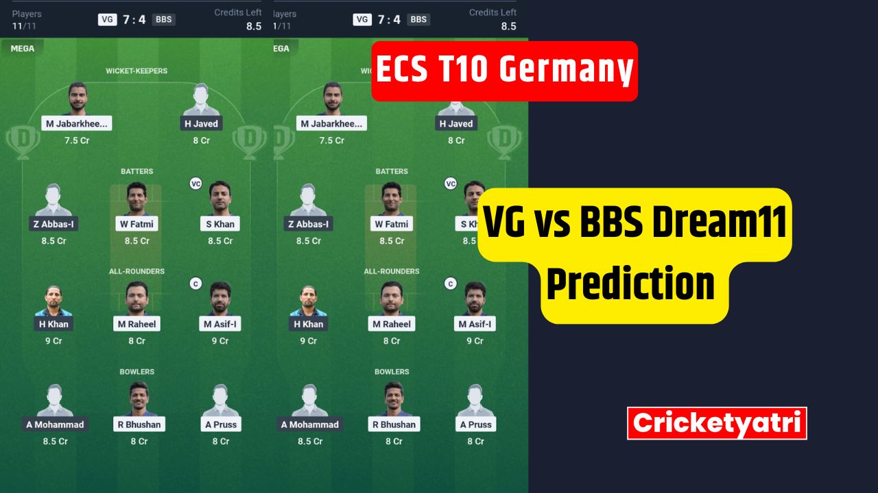 VG vs BBS Dream11