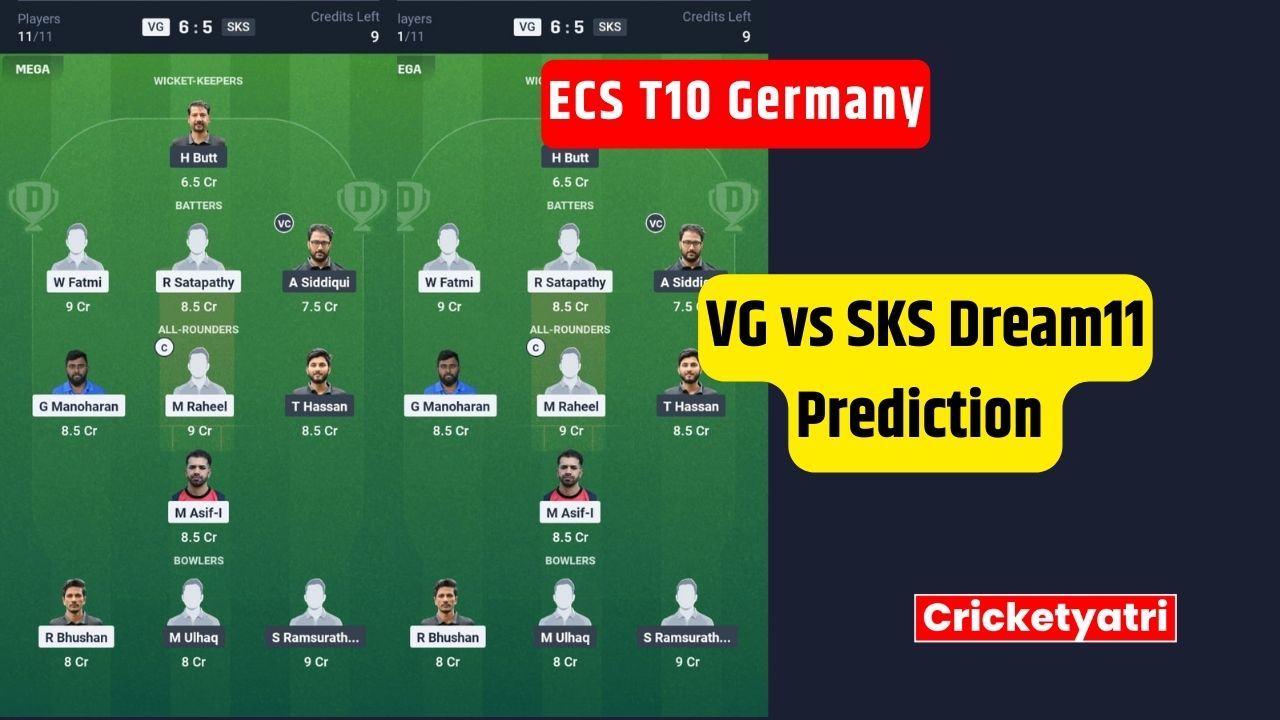 VG vs SKS Dream11