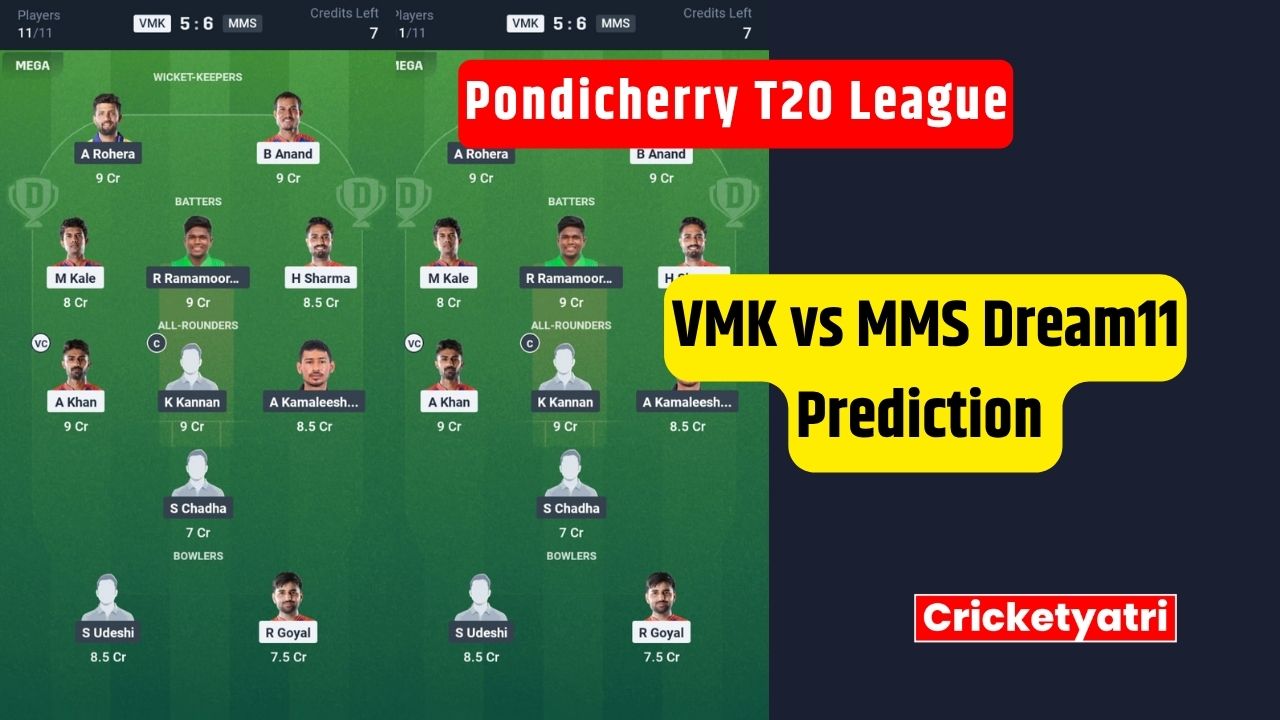 VMK vs MMS Dream11