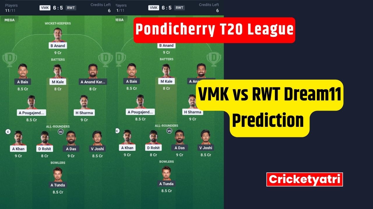 VMK vs RWT Dream11