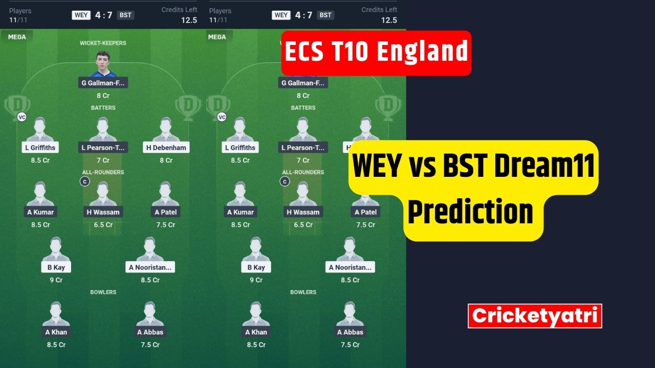 WEY vs BST Dream11