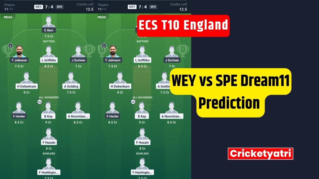 WEY vs SPE Dream11