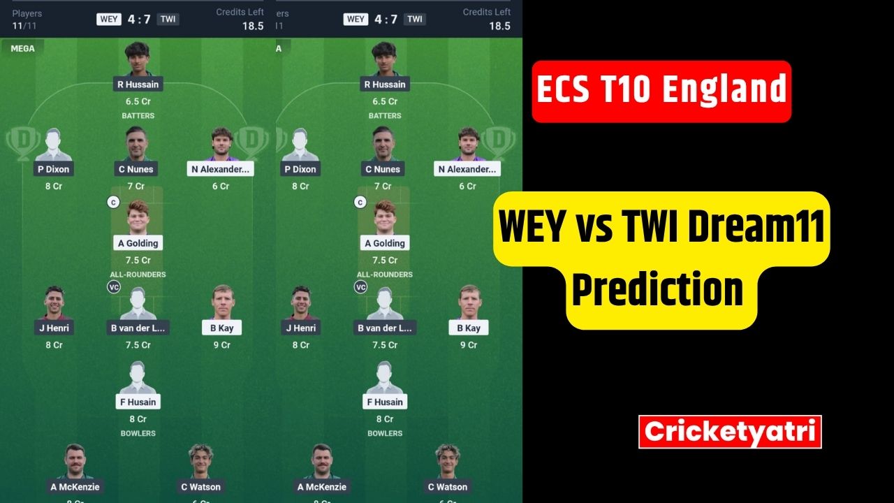 WEY vs TWI Dream11