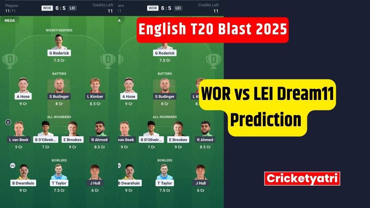 WOR vs LEI Dream11
