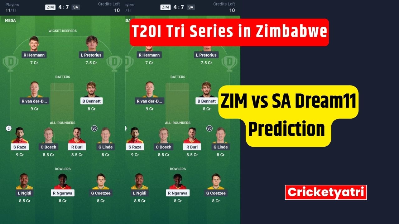 ZIM vs SA Dream11