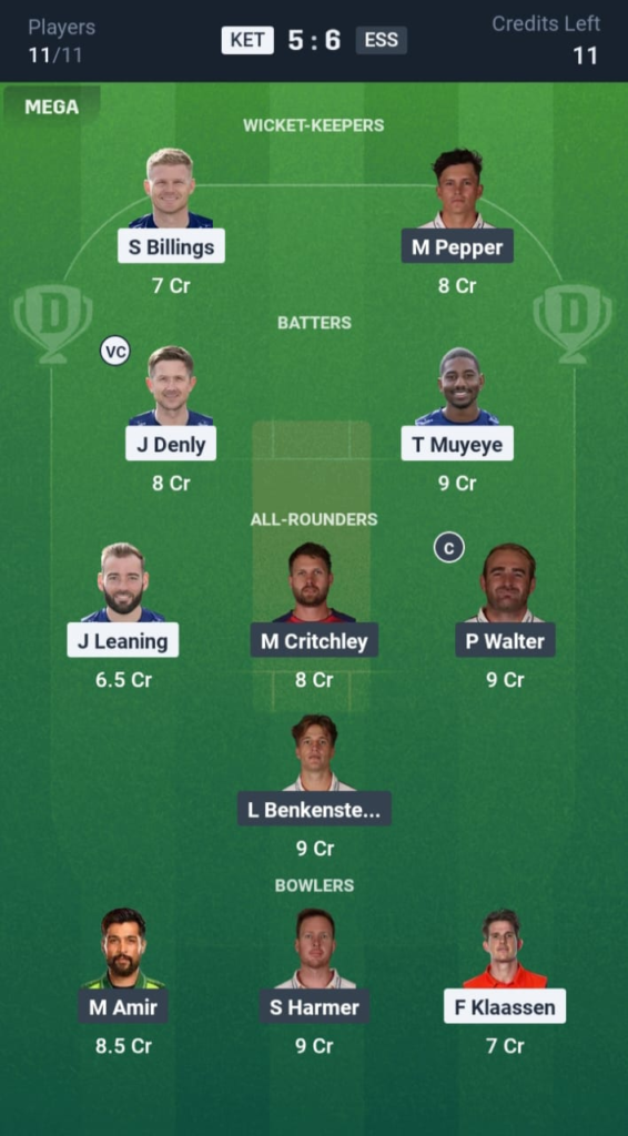 KET vs ESS Dream11