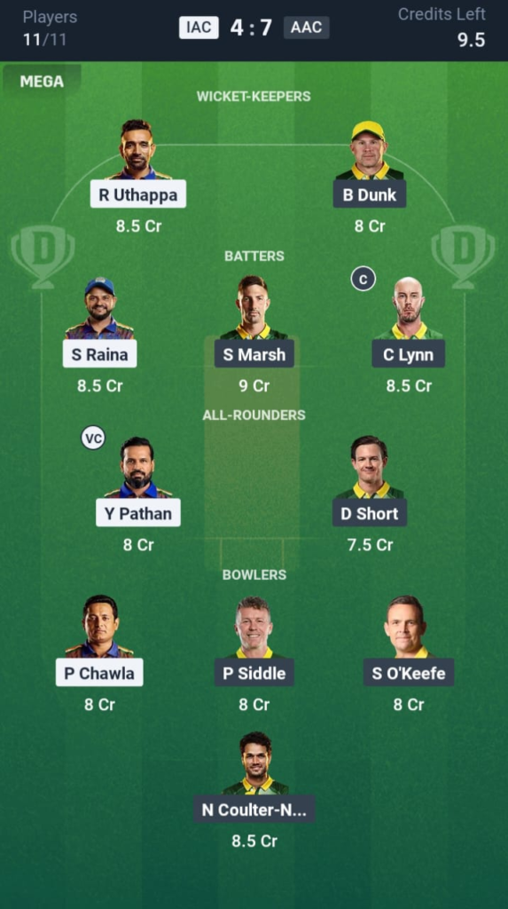 IAC vs AAC Dream11