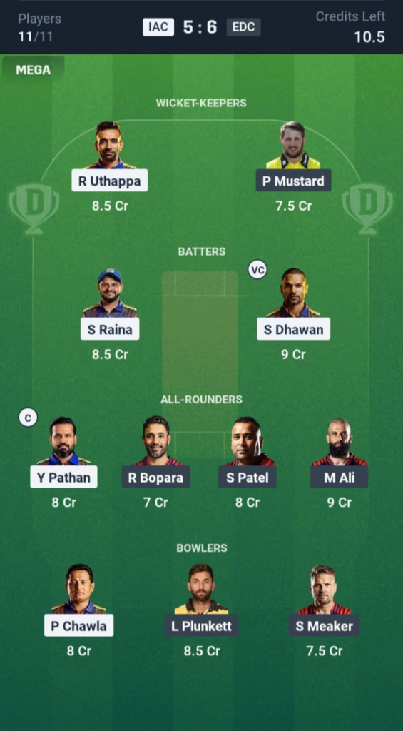 IAC vs EDC Dream11