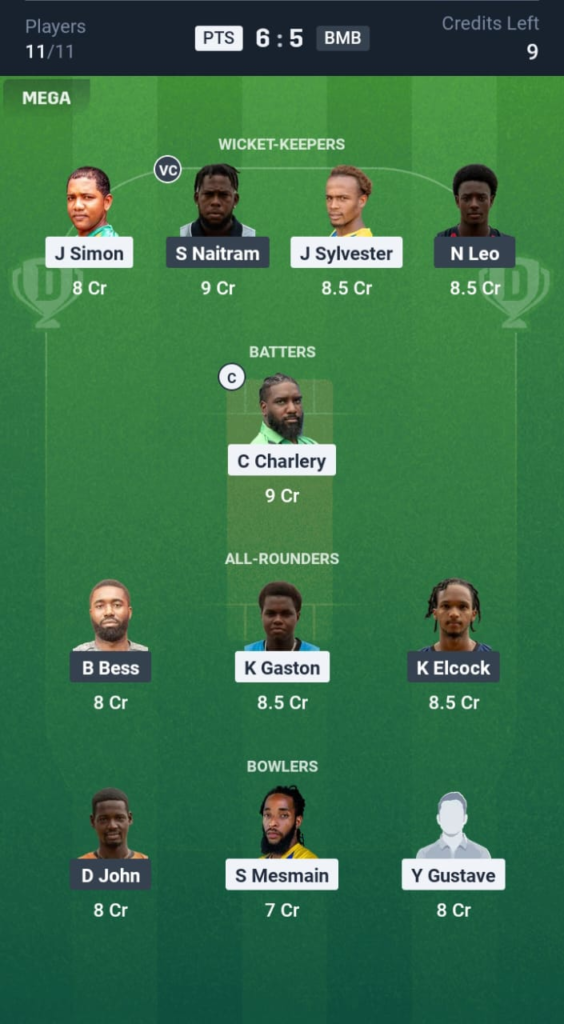 PTS vs BMB Dream11