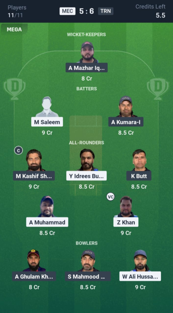 MEC vs TRN Dream11