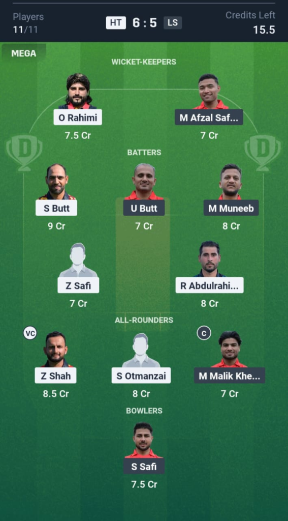 HT vs LS Dream11