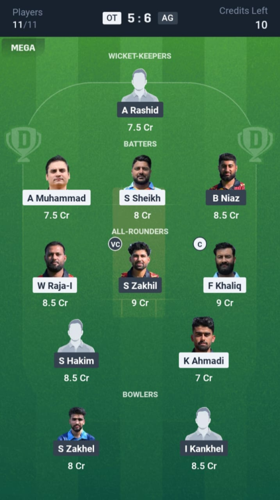 OT vs AG Dream11