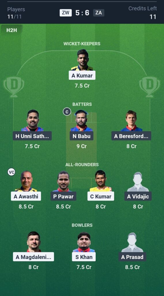 ZW vs ZA Dream11 (1)