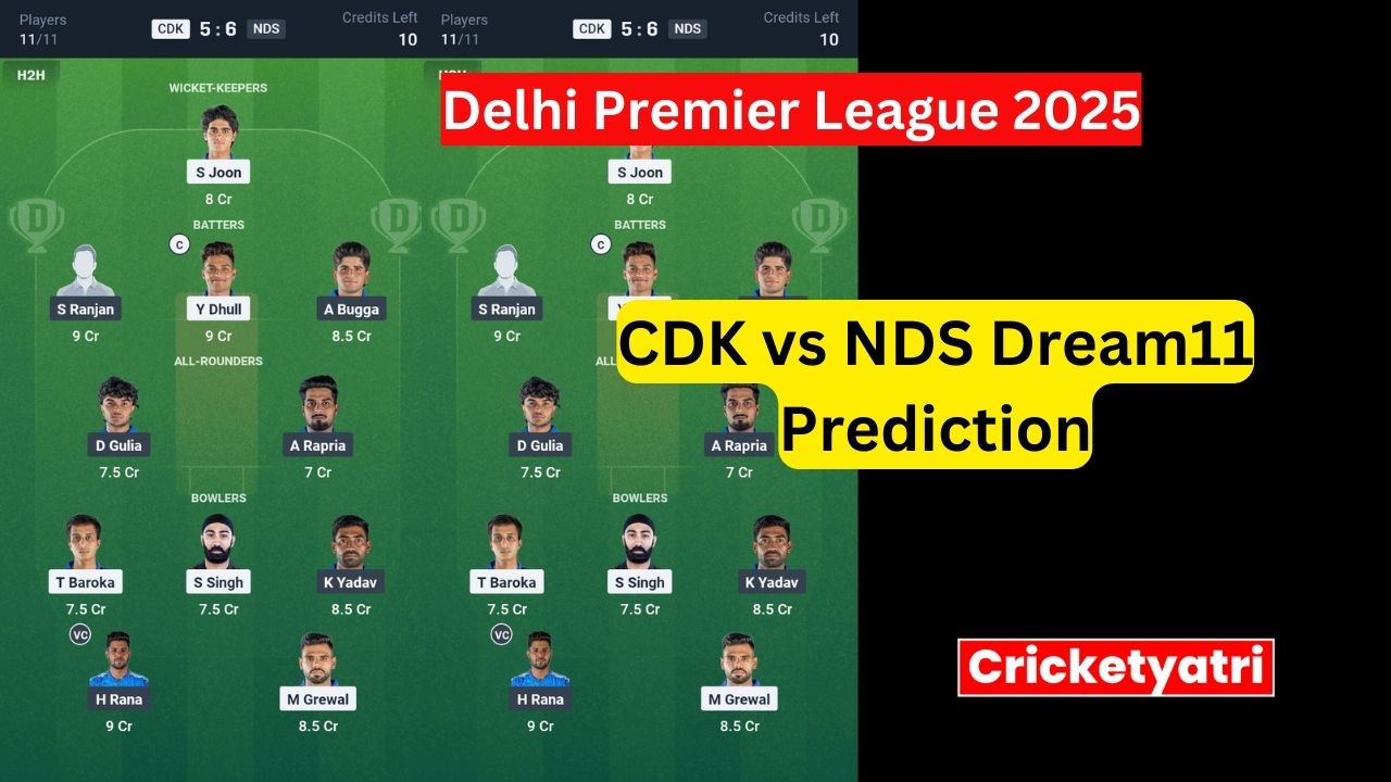 CDK vs NDS Dream11