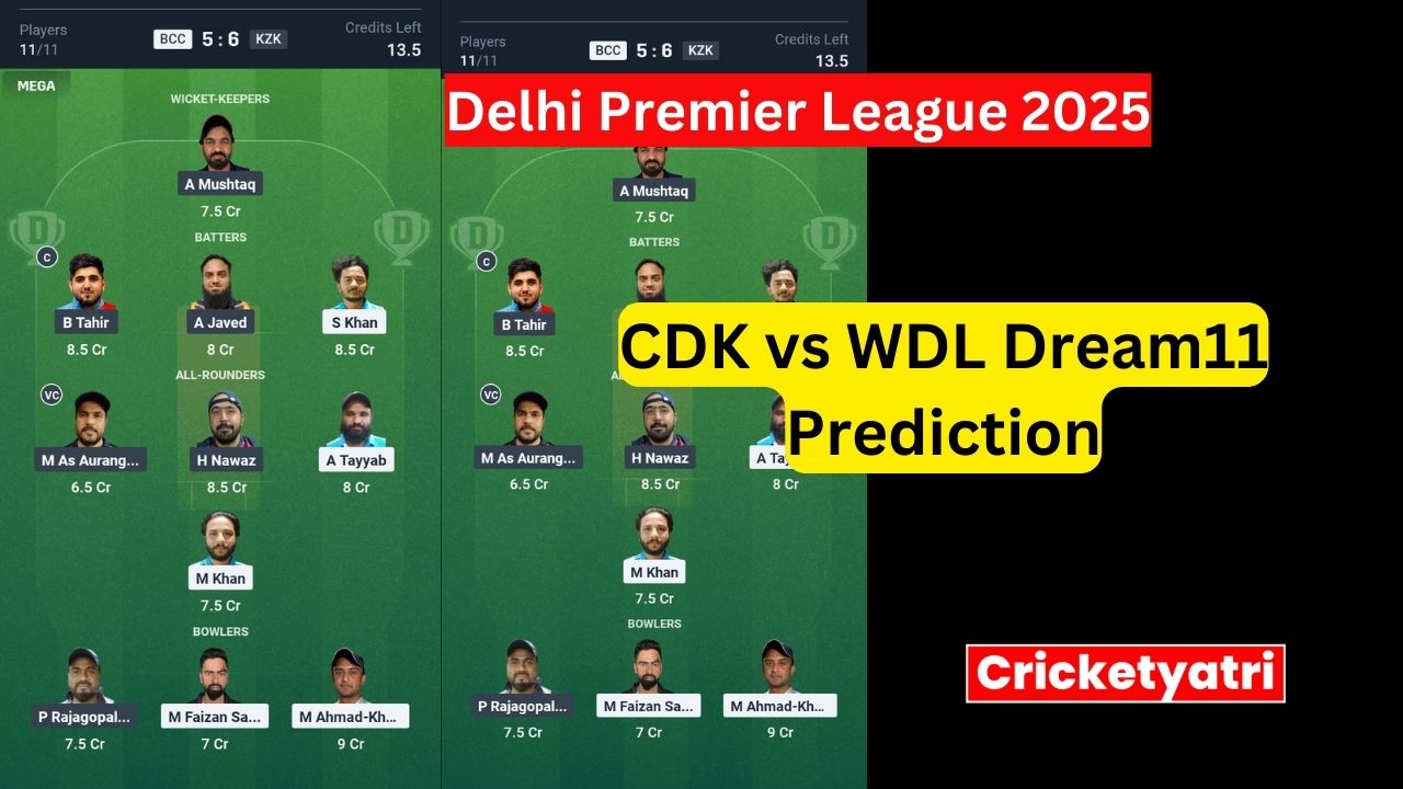 CDK vs WDL Dream11