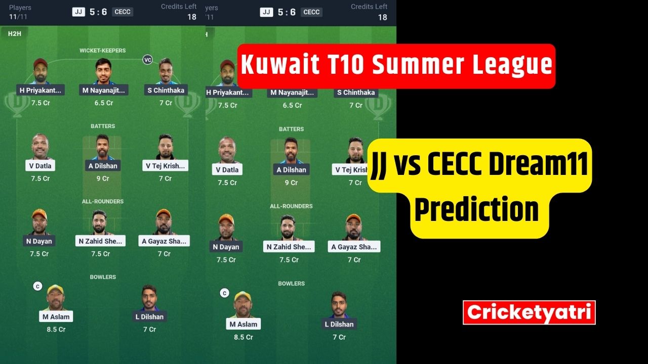 JJ vs CECC Dream11