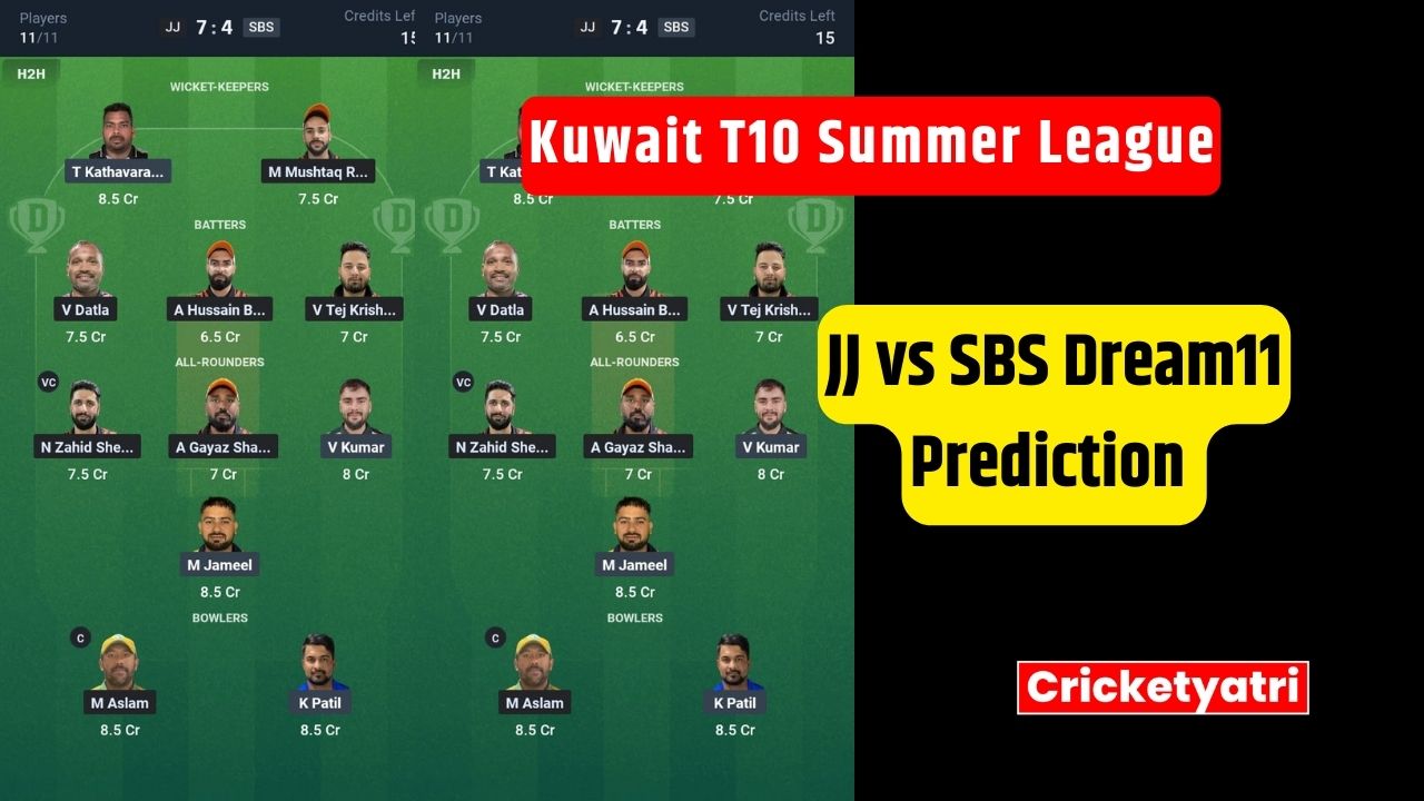 JJ vs SBS Dream11