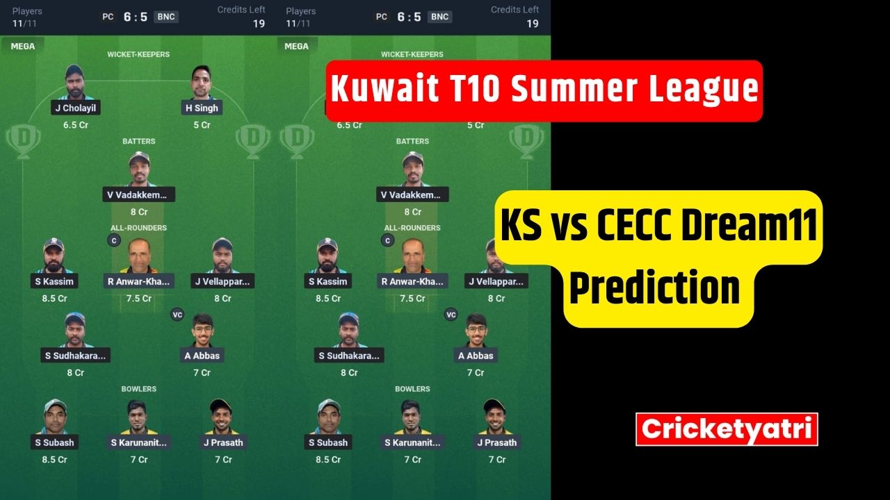 KS vs CECC Dream11